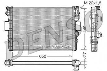 Радиатор охлаждения двигателя DRM12002 DENSO фото 1