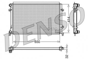 Купить DRM32016 DENSO Радиатор охлаждения двигателя Leon (1.4, 1.6, 2.0)