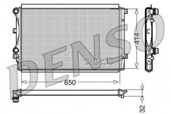 Купить DRM32015 DENSO Радиатор охлаждения двигателя Октавия А5 (1.4 TSI, 1.6 LPG, 1.8 TSI)