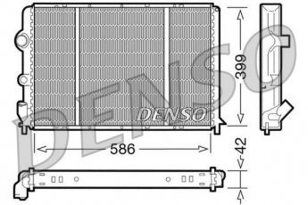Купить DRM23051 DENSO Радиатор охлаждения двигателя Меган 1 1.9