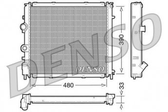 Купить DRM23011 DENSO Радиатор охлаждения двигателя Kangoo 1 (1.1, 1.4, 1.5, 1.9)