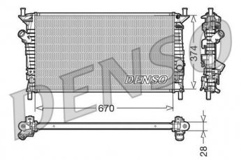 Купить DRM10074 DENSO Радиатор охлаждения двигателя C-Max (1, 2) (1.6, 1.8, 2.0)