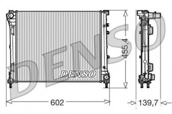 Купить DRM09162 DENSO Радиатор охлаждения двигателя Fiat 500 (0.9, 1.3 D Multijet, 1.4)