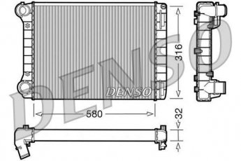 Купить DRM09101 DENSO Радиатор охлаждения двигателя Пунто 1.9