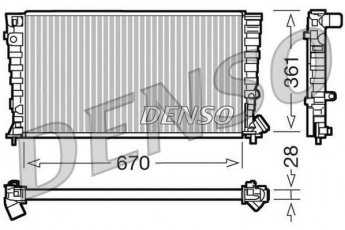 Купити DRM07030 DENSO Радіатор охолодження двигуна Партнер (1.8 D, 1.9 D)