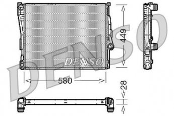 Радиатор охлаждения двигателя DRM05069 DENSO фото 1