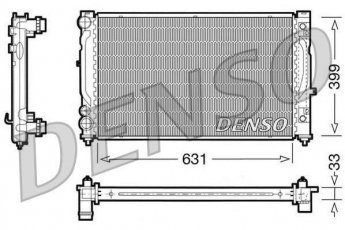 Купить DRM02030 DENSO Радиатор охлаждения двигателя Суперб (1.8 T, 1.9 TDI)