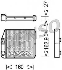 Купити DRR09035 DENSO Радіатор печі Дукато (2.0, 2.3, 3.0)