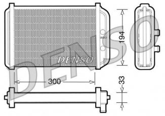Купить DRR09033 DENSO Радиатор печки Дукато 244 (2.0, 2.3, 2.8)
