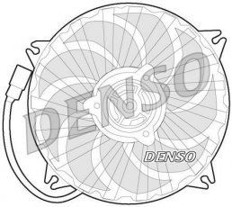 Купить DER21017 DENSO Вентилятор охлаждения Peugeot 307 (1.4, 1.6, 2.0)