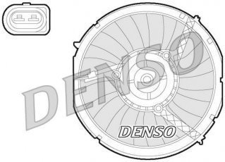 Купить DER02003 DENSO Вентилятор охлаждения Audi A6 C5 (2.4, 2.7, 2.8, 4.2)