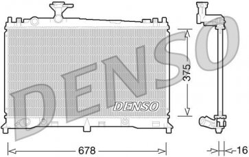 Купити DRM44027 DENSO Радіатор охолодження двигуна Mazda 6 (GG, GY) (1.8, 2.0)
