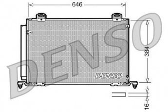 Купити DCN50027 DENSO Радіатор кондиціонера Avensis T25 (2.0, 2.0 VVTi, 2.4)