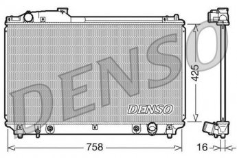Радиатор охлаждения двигателя DRM51003 DENSO фото 1
