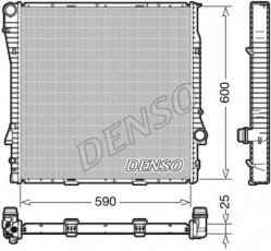 Купити DRM05113 DENSO Радіатор охолодження двигуна БМВ Х5 Е53 (3.0 d, 3.0 i, 4.4 i)