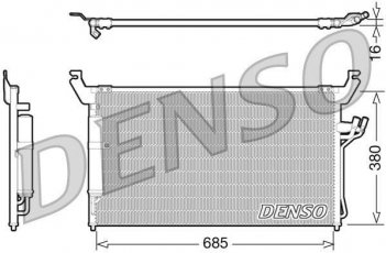 Купити DCN46013 DENSO Радіатор кондиціонера Infiniti FX (35, 45)