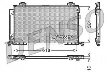 Купить DCN50015 DENSO Радиатор кондиционера Авенсис Т25 (2.0, 2.0 VVTi, 2.4)