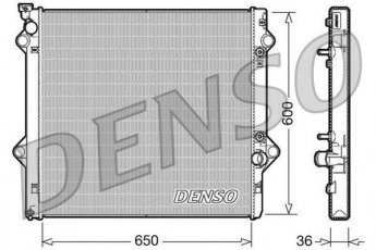 Купить DRM50049 DENSO Радиатор охлаждения двигателя Ленд Крузер 3.0 D-4D