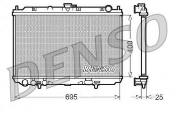 Купить DRM46016 DENSO Радиатор охлаждения двигателя Almera V10 (2.2 Di, 2.2 dCi)
