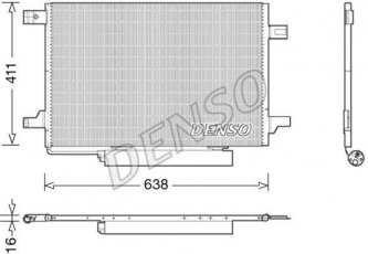 Купить DCN17004 DENSO Радиатор кондиционера А Класс W169 (1.5, 1.7, 2.0)