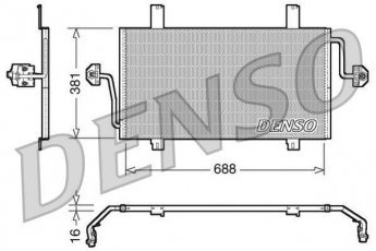 Купити DCN23016 DENSO Радіатор кондиціонера Мовано 2.5 D