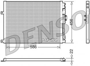 Купити DCN06009 DENSO Радіатор кондиціонера Grand Cherokee (3.0, 3.7, 4.7, 5.7, 6.1)