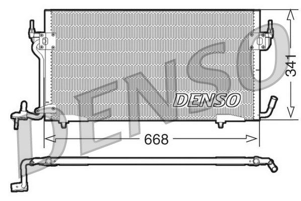 Радиатор кондиционера DCN21011 DENSO фото 1