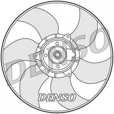 Купить DER23001 DENSO Вентилятор охлаждения Megane 2 (1.4, 1.5, 1.6, 1.9, 2.0)