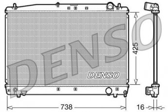 Купить DRM50033 DENSO Радиатор охлаждения двигателя Авенсис (Т22, Т25) 2.0 D-4D