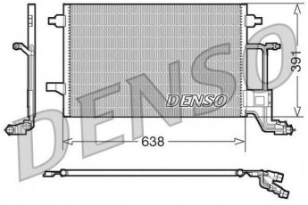 Купити DCN02014 DENSO Радіатор кондиціонера Ауді А6 С5 (1.9 TDI, 2.5 TDI, 2.5 TDI quattro)