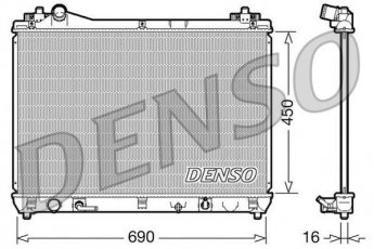 Купить DRM47017 DENSO Радиатор охлаждения двигателя Гранд Витара (2.0, 2.4)