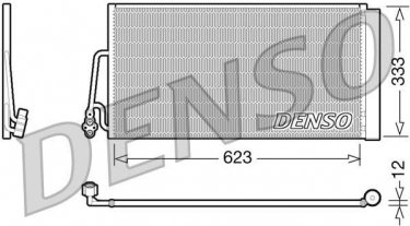 Купить DCN05102 DENSO Радиатор кондиционера Cooper (1.4, 1.6)