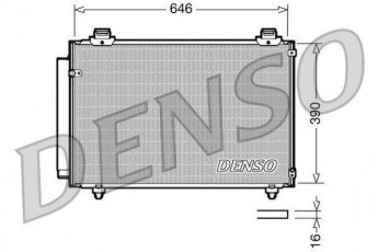 Купить DCN50035 DENSO Радиатор кондиционера Королла (120, 140, 150) (1.6, 1.8, 2.0 D-4D)