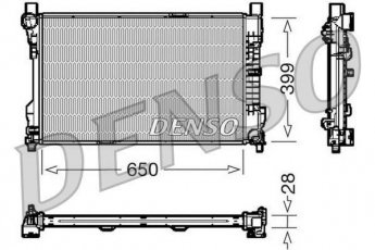 Купить DRM17080 DENSO Радиатор охлаждения двигателя
