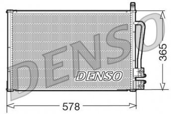 Купити DCN10008 DENSO Радіатор кондиціонера Фієста