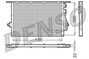 Купить DCN10014 DENSO Радиатор кондиционера Mondeo 2 (1.6, 1.8, 2.0, 2.5)