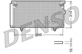 Купити DCN36001 DENSO Радіатор кондиціонера Аутбек (1, 2) (2.0, 2.5, 3.0)