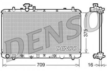Купить DRM47024 DENSO Радиатор охлаждения двигателя Suzuki SX4 (1.5 VVT, 1.6, 1.6 VVT)