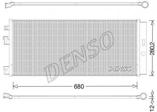 Купити DCN20023 DENSO Радіатор кондиціонера Корса Е (1.0, 1.2, 1.4, 1.6)