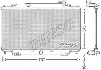Купити DRM44042 DENSO Радіатор охолодження двигуна Mazda