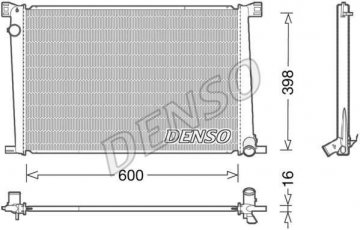 Купити DRM05007 DENSO Радіатор охолодження двигуна Cooper (1.4, 1.6)