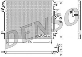 Купить DCN06006 DENSO Радиатор кондиционера
