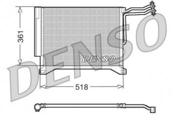 Купить DCN05100 DENSO Радиатор кондиционера Cooper 1.4