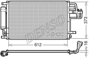 Купить DCN41007 DENSO Радиатор кондиционера Tucson (2.0, 2.0 CRDi, 2.7)