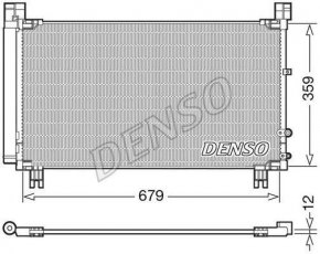 Радіатор кондиціонера DCN50053 DENSO фото 2