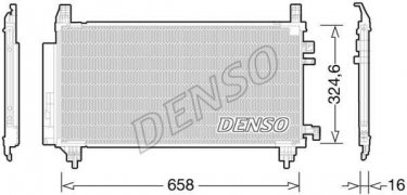 Купить DCN50046 DENSO Радиатор кондиционера Ярис 1.0