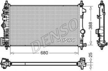 Купити DRM20108 DENSO Радіатор охолодження двигуна Insignia (2.0 Biturbo CDTI, 2.0 CDTI)