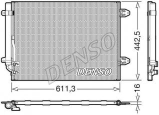 Купити DCN32013 DENSO Радіатор кондиціонера Passat (B6, B7) (1.6, 1.9, 2.0)