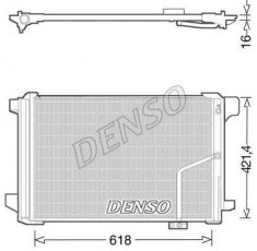 Купити DCN17035 DENSO Радіатор кондиціонера GL-CLASS GLK (2.1, 3.0, 3.5)