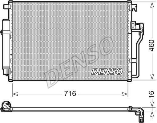 Купити DCN17008 DENSO Радіатор кондиціонера